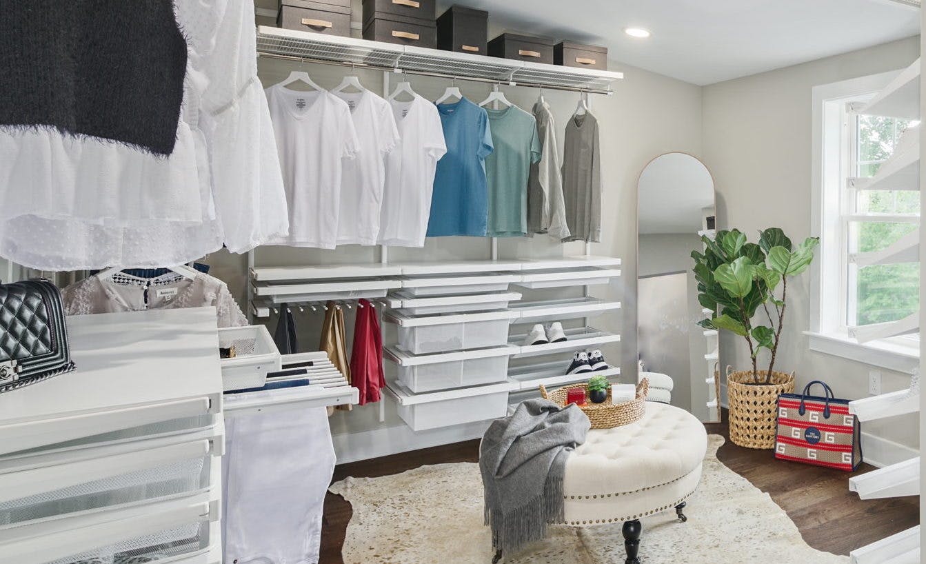 Photo of organized closet